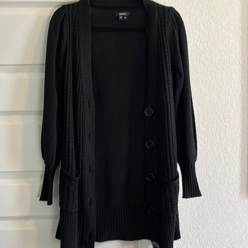 Xoxo black cardigan size medium